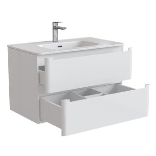 Тумба с раковиной IDDIS Edifice подвесная 80см белый EDI80W0i95K